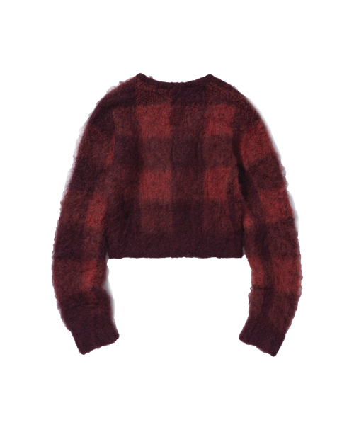 EXTRAORDINARY(エクストラオーディナリー)の「W BLOCK CHECK ZIP UP CARDIGAN RED(カーディガン/ボレロ・レディース・その他・F)」の2枚目の写真