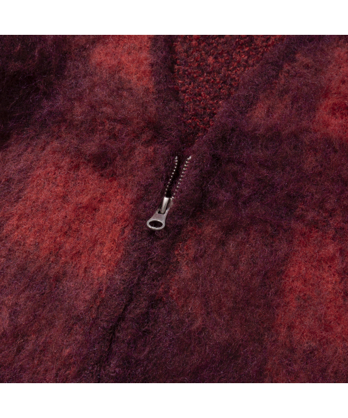 EXTRAORDINARY(エクストラオーディナリー)の「W BLOCK CHECK ZIP UP CARDIGAN RED(カーディガン/ボレロ・レディース・その他・F)」の5枚目の写真