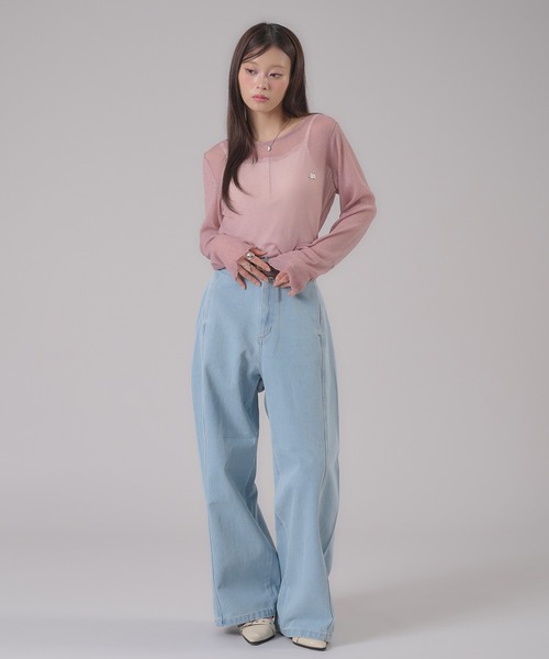 apres jour mignon（アプレジュールミニョン）の「チャーム付きトップス（その他トップス・レディース・ピンク/ブラック/アイボリー/オフホワイト/グレー/シルバー・フリー/LARGE）」の15枚目の写真