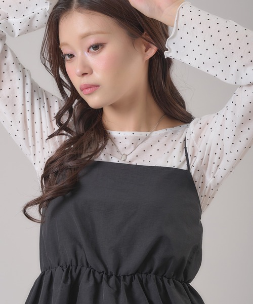 apres jour mignon（アプレジュールミニョン）の「チャーム付きトップス（その他トップス・レディース・ピンク/ブラック/アイボリー/オフホワイト/グレー/シルバー・フリー/LARGE）」の18枚目の写真