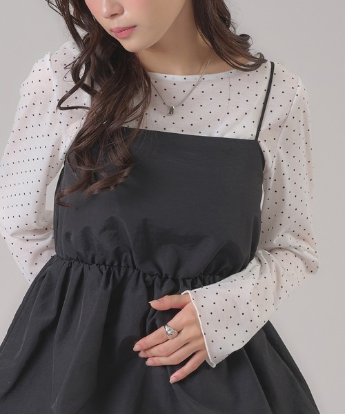 apres jour mignon（アプレジュールミニョン）の「チャーム付きトップス（その他トップス・レディース・ピンク/ブラック/アイボリー/オフホワイト/グレー/シルバー・フリー/LARGE）」の7枚目の写真