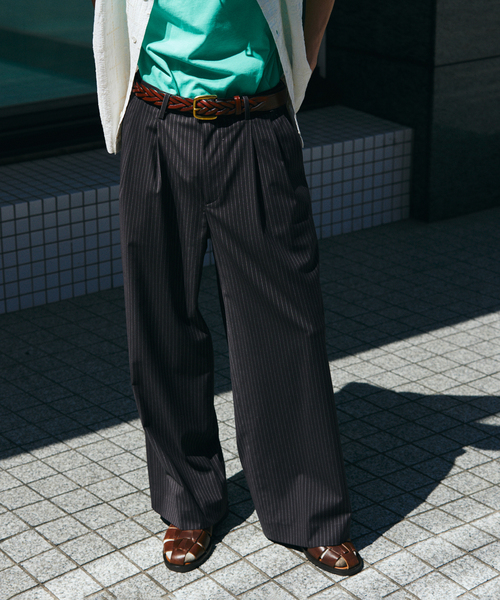 JOURNAL STANDARD（ジャーナルスタンダード）の「T/R バギー スラックス（スラックス・メンズ・グレー/ブラック系その他/ブラック/ネイビー・LARGE/MEDIUM）」の11枚目の写真