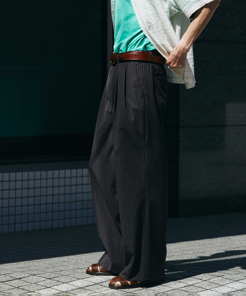 JOURNAL STANDARD（ジャーナルスタンダード）の「T/R バギー スラックス（スラックス・メンズ・グレー/ブラック系その他/ブラック/ネイビー・LARGE/MEDIUM）」の8枚目の写真