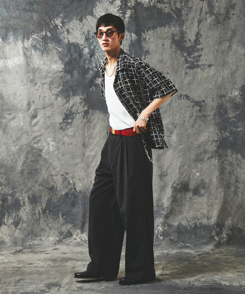 JOURNAL STANDARD(ジャーナルスタンダード)の「T/R バギー スラックス(スラックス・メンズ・グレー/ブラック系その他/ブラック/ネイビー・LARGE/MEDIUM)」の8枚目の写真
