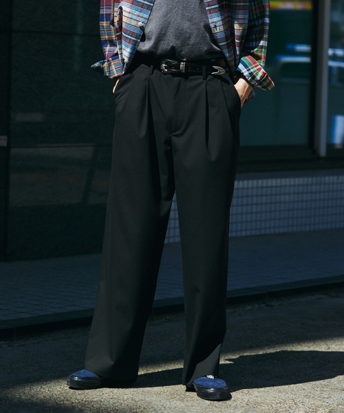 JOURNAL STANDARD（ジャーナルスタンダード）の「T/R バギー スラックス（スラックス・メンズ・グレー/ブラック系その他/ブラック/ネイビー・LARGE/MEDIUM）」の19枚目の写真