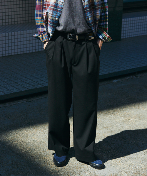 JOURNAL STANDARD（ジャーナルスタンダード）の「T/R バギー スラックス（スラックス・メンズ・グレー/ブラック系その他/ブラック/ネイビー・LARGE/MEDIUM）」の18枚目の写真