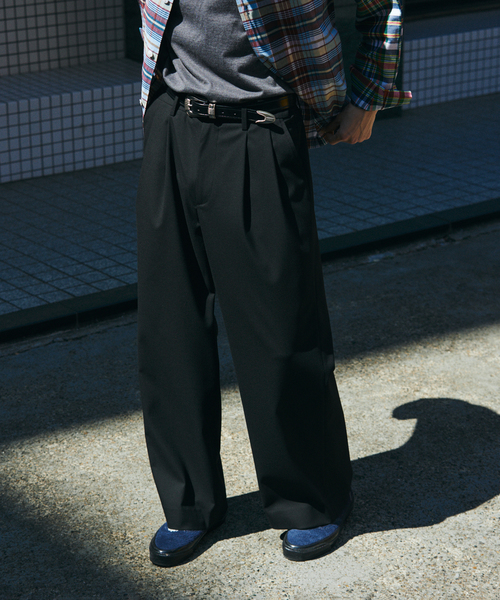 JOURNAL STANDARD（ジャーナルスタンダード）の「T/R バギー スラックス（スラックス・メンズ・グレー/ブラック系その他/ブラック/ネイビー・LARGE/MEDIUM）」の17枚目の写真