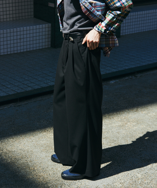 JOURNAL STANDARD（ジャーナルスタンダード）の「T/R バギー スラックス（スラックス・メンズ・グレー/ブラック系その他/ブラック/ネイビー・LARGE/MEDIUM）」の16枚目の写真