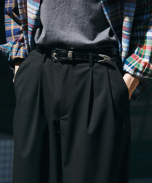 JOURNAL STANDARD（ジャーナルスタンダード）の「T/R バギー スラックス（スラックス・メンズ・グレー/ブラック系その他/ブラック/ネイビー・LARGE/MEDIUM）」の14枚目の写真