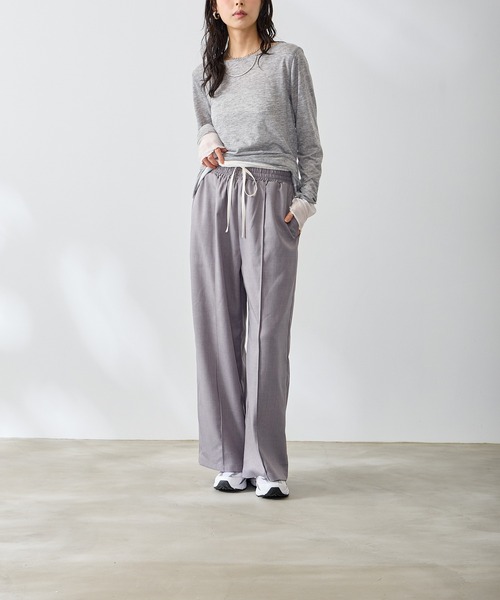 Anclear oui(アンクリアウィ)の「リバーシブルシアーカット(Tシャツ/カットソー・レディース・ミント/LT.Gray/サックスブルー系/PINK・F)」の12枚目の写真