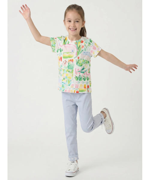 HAKKA KIDS(ハッカキッズ)の「hakka kids×yuko maegawa 32/-天竺はるのオーケストラプリントパフスリーブTシャツ(Tシャツ/カットソー・キッズ・ホワイト・130cm/100cm/110cm/120cm)」の3枚目の写真