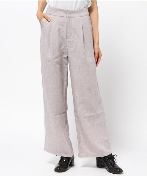 mystic（ミスティック）の「【mystic】タックパンツ（その他パンツ・レディース・ブラック/ベージュ/ピンク・1/2）」の3枚目の写真