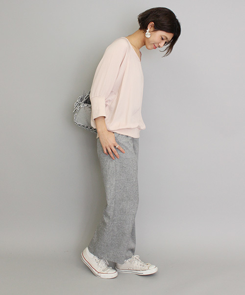 mystic（ミスティック）の「【mystic】タックパンツ（その他パンツ・レディース・ブラック/ベージュ/ピンク・1/2）」の10枚目の写真