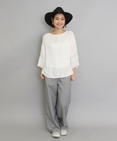 mystic（ミスティック）の「【mystic】タックパンツ（その他パンツ・レディース・ブラック/ベージュ/ピンク・1/2）」の5枚目の写真