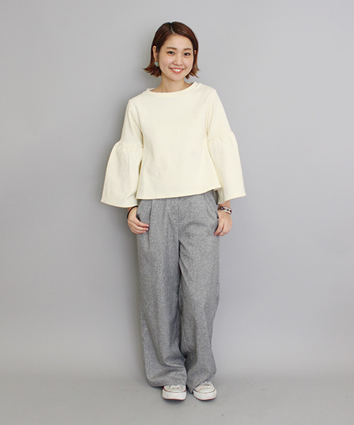 mystic（ミスティック）の「【mystic】タックパンツ（その他パンツ・レディース・ブラック/ベージュ/ピンク・1/2）」の6枚目の写真