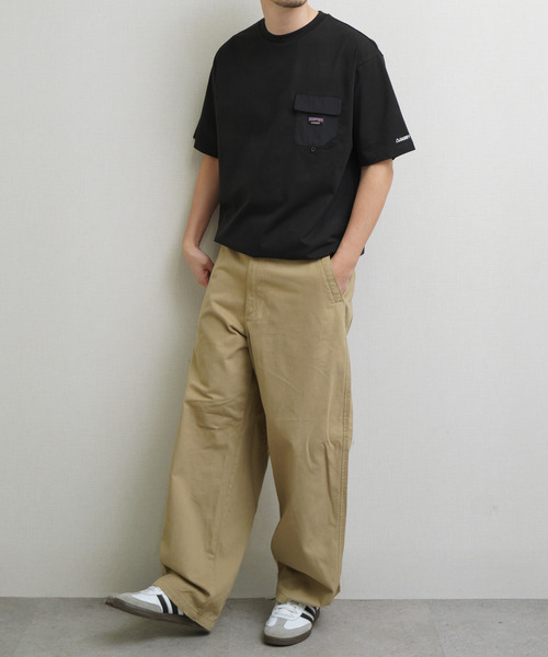GERRY(ジェリー)の「GEERY 裾ドローコード内蔵 冷感ナイロンポケット付半袖Tシャツ(Tシャツ/カットソー・メンズ・グレー系/アイボリー/ブラック/グレー・LARGE/MEDIUM/X-LARGE)」の7枚目の写真