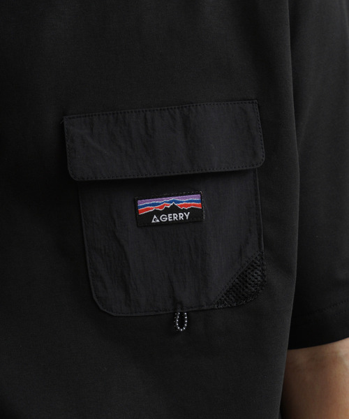 GERRY(ジェリー)の「GEERY 裾ドローコード内蔵 冷感ナイロンポケット付半袖Tシャツ(Tシャツ/カットソー・メンズ・グレー系/アイボリー/ブラック/グレー・LARGE/MEDIUM/X-LARGE)」の5枚目の写真
