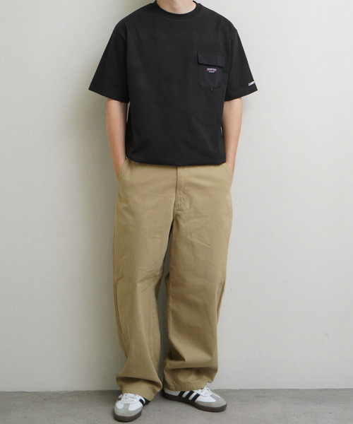 GERRY(ジェリー)の「GEERY 裾ドローコード内蔵 冷感ナイロンポケット付半袖Tシャツ(Tシャツ/カットソー・メンズ・グレー系/アイボリー/ブラック/グレー・LARGE/MEDIUM/X-LARGE)」の6枚目の写真