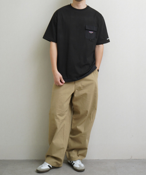 GERRY(ジェリー)の「GEERY 裾ドローコード内蔵 冷感ナイロンポケット付半袖Tシャツ(Tシャツ/カットソー・メンズ・グレー系/アイボリー/ブラック/グレー・LARGE/MEDIUM/X-LARGE)」の8枚目の写真