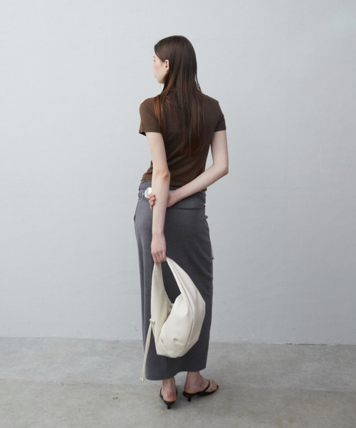 Rohwel(ローウェル)の「Stretch Message T-Shirt / ストレッチメッセージTシャツ(Tシャツ/カットソー・レディース・ホワイト/ブラウン/ピンク・FREE)」の20枚目の写真