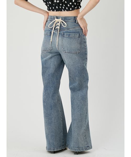 LILY BROWN(リリーブラウン)の「ストレッチセミフレアデニムパンツ(その他パンツ・レディース・ライトブルー/ブルー/インディゴブルー・0/1)」の10枚目の写真