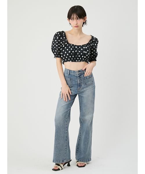 LILY BROWN(リリーブラウン)の「ストレッチセミフレアデニムパンツ(その他パンツ・レディース・ライトブルー/ブルー/インディゴブルー・0/1)」の17枚目の写真