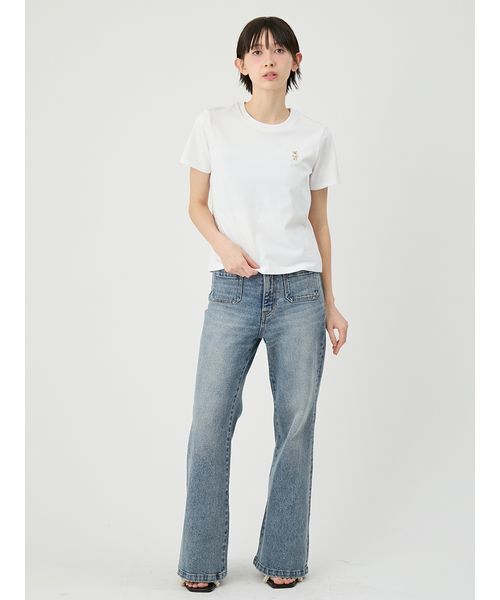 LILY BROWN(リリーブラウン)の「ストレッチセミフレアデニムパンツ(その他パンツ・レディース・ライトブルー/ブルー/インディゴブルー・0/1)」の18枚目の写真