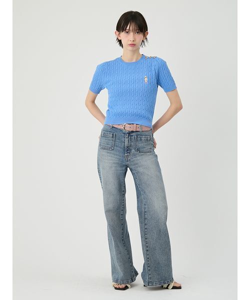 ストレッチセミフレアデニムパンツ（その他パンツ）｜LILY BROWN