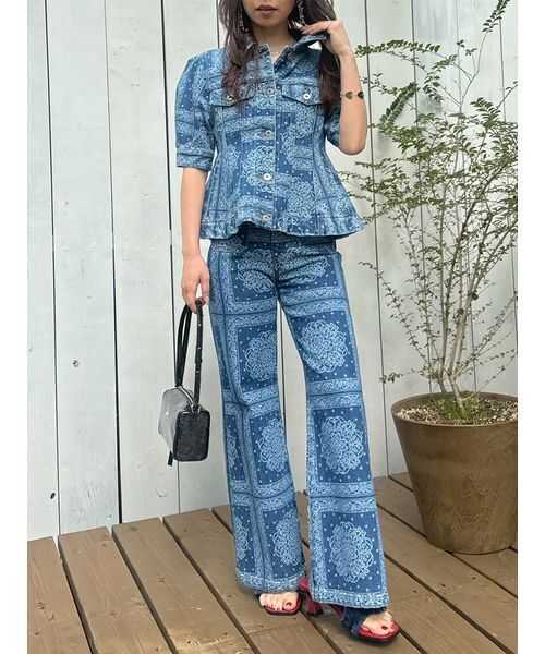 ストレッチセミフレアデニムパンツ（その他パンツ）｜LILY BROWN