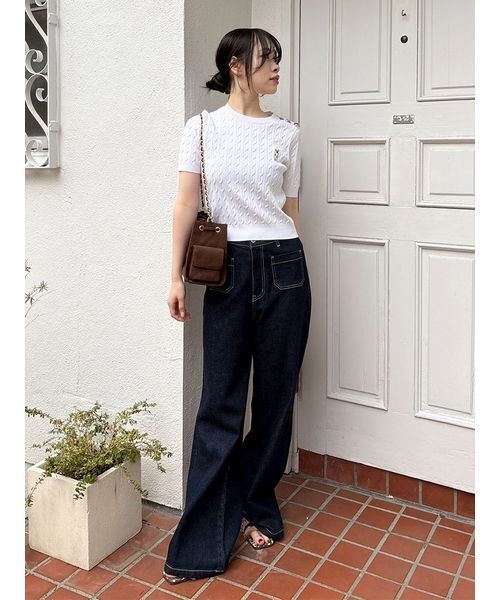 ストレッチセミフレアデニムパンツ（その他パンツ）｜LILY BROWN