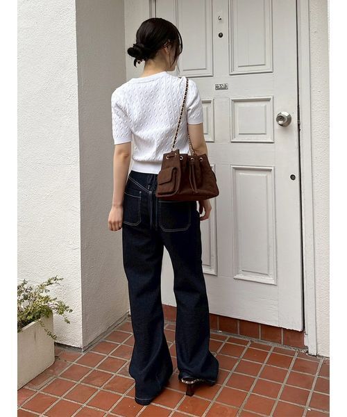 ストレッチセミフレアデニムパンツ（その他パンツ）｜LILY BROWN