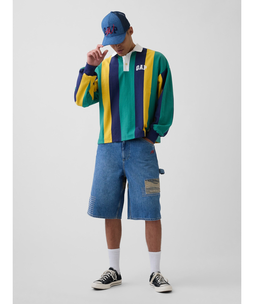 GAP(ギャップ)の「Gap × Sean Wotherspoon デニム&メッシュロゴ ベースボールハット(キャップ・メンズ・インディゴブルー・ONE SIZE)」の5枚目の写真