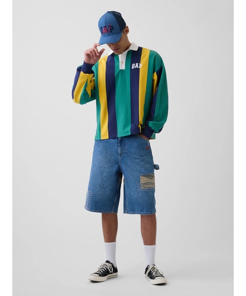 GAP(ギャップ)の「Gap × Sean Wotherspoon デニム&メッシュロゴ ベースボールハット(キャップ・メンズ・インディゴブルー・ONE SIZE)」の4枚目の写真
