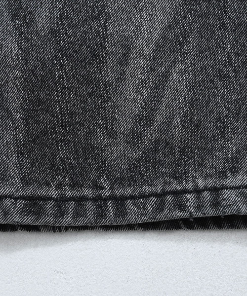 ARULE(アルール)の「『ARULE/アルール』紐付き加工ワイドデニムパンツ【GC】(デニムパンツ・メンズ・ブラック・M/L)」の9枚目の写真