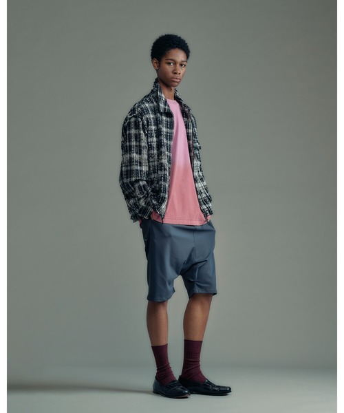 ADAM PATEK(アダムパテック)の「ADAMPATEK/ripple sarouel short pants/リップルサルエルショートパンツ(AP2618031)(その他パンツ・レディース・ブラック/グレー・1/2)」の8枚目の写真