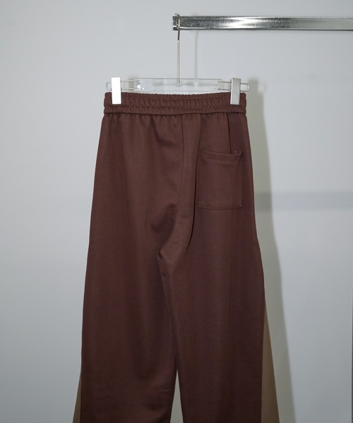 chuclla(チュクラ)の「カーブライン ワイドトラックパンツ chw26s257(スウェットパンツ・レディース・ブラウン・M/L)」の13枚目の写真