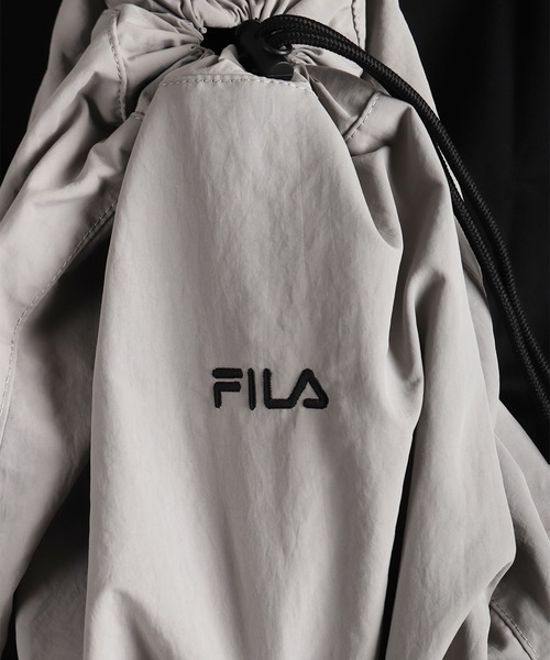 FILA(フィラ)の「FILA / フィラ ドローコード ナイロン 2WAYバッグ 軽量 大容量 A4対応(バックパック/リュック・メンズ・ブラック/ライトグレー/チャコール・FREE)」の22枚目の写真