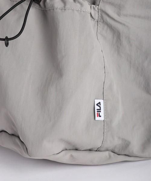 FILA(フィラ)の「FILA / フィラ ドローコード ナイロン 2WAYバッグ 軽量 大容量 A4対応(バックパック/リュック・メンズ・ブラック/ライトグレー/チャコール・FREE)」の9枚目の写真