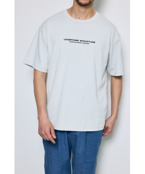 AZUL by moussy(アズールバイマウジー)の「配色メッシュロゴTEE(Tシャツ/カットソー・メンズ・ブラック/ホワイト/レッド・SMALL/MEDIUM/LARGE)」の4枚目の写真
