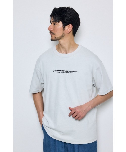 AZUL by moussy(アズールバイマウジー)の「配色メッシュロゴTEE(Tシャツ/カットソー・メンズ・ブラック/ホワイト/レッド・SMALL/MEDIUM/LARGE)」の5枚目の写真