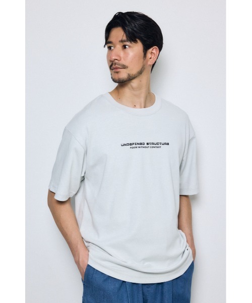 AZUL by moussy(アズールバイマウジー)の「配色メッシュロゴTEE(Tシャツ/カットソー・メンズ・ブラック/ホワイト/レッド・SMALL/MEDIUM/LARGE)」の6枚目の写真