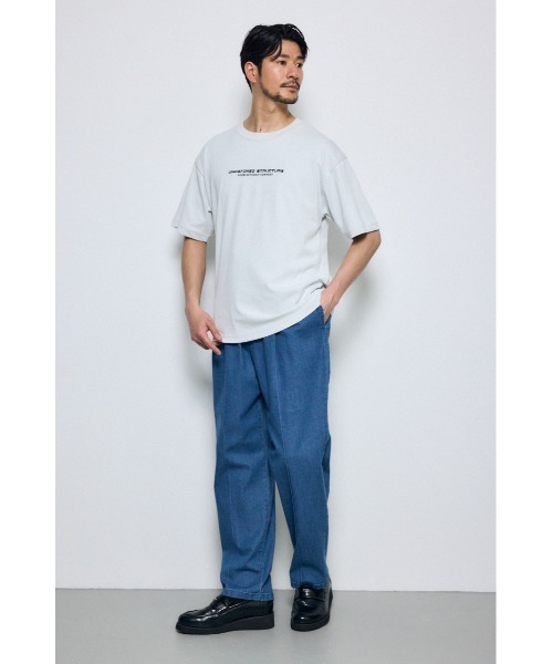 AZUL by moussy(アズールバイマウジー)の「配色メッシュロゴTEE(Tシャツ/カットソー・メンズ・ブラック/ホワイト/レッド・SMALL/MEDIUM/LARGE)」の7枚目の写真