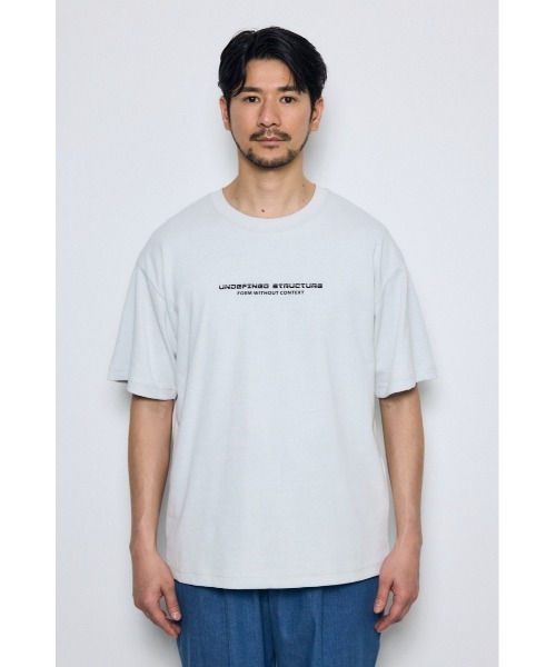 AZUL by moussy(アズールバイマウジー)の「配色メッシュロゴTEE(Tシャツ/カットソー・メンズ・ブラック/ホワイト/レッド・SMALL/MEDIUM/LARGE)」の8枚目の写真