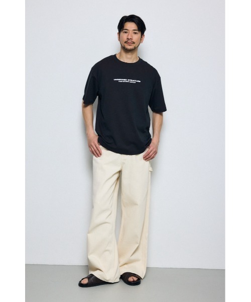 AZUL by moussy(アズールバイマウジー)の「配色メッシュロゴTEE(Tシャツ/カットソー・メンズ・ブラック/ホワイト/レッド・SMALL/MEDIUM/LARGE)」の18枚目の写真