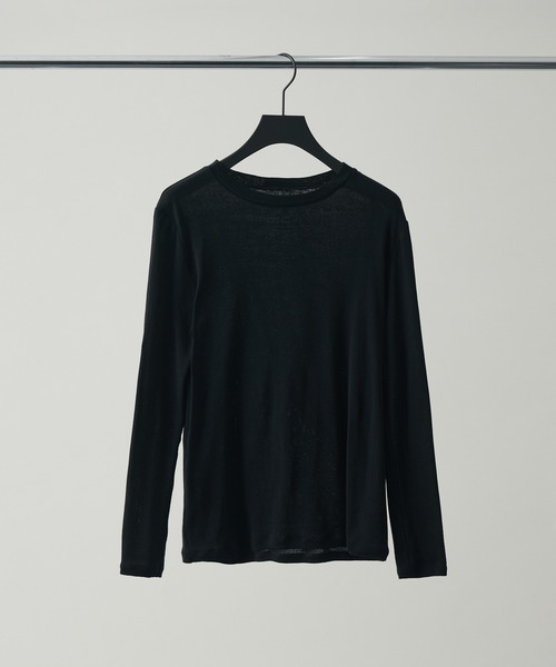 kuros'(クロス)の「スマイルコットン長袖T(Tシャツ/カットソー・レディース・ブラック/ホワイト・MEDIUM/SMALL)」の12枚目の写真