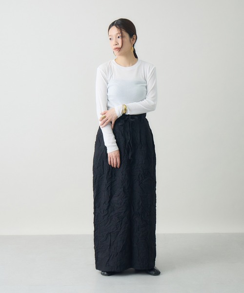 kuros'(クロス)の「スマイルコットン長袖T(Tシャツ/カットソー・レディース・ブラック/ホワイト・MEDIUM/SMALL)」の21枚目の写真