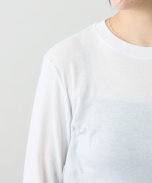 kuros'(クロス)の「スマイルコットン長袖T(Tシャツ/カットソー・レディース・ブラック/ホワイト・MEDIUM/SMALL)」の3枚目の写真