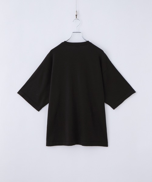 cussil(クシル)の「【cussil/クシル】メタルアイレットレースアップサマーニット半袖Tシャツ(Tシャツ/カットソー・メンズ・オフホワイト/ブラック・L/M/S)」の16枚目の写真