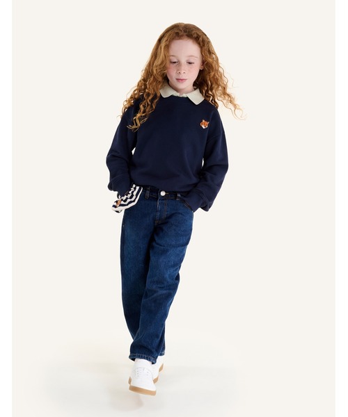 Maison Kitsune(メゾンキツネ)の「FOX HEAD KID SWEATSHIRT(スウェット・キッズ・ベビーピンク/ネイビー・12/10/8/6/4)」の14枚目の写真