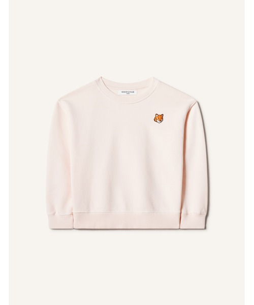 Maison Kitsune(メゾンキツネ)の「FOX HEAD KID SWEATSHIRT(スウェット・キッズ・ベビーピンク/ネイビー・12/10/8/6/4)」の6枚目の写真